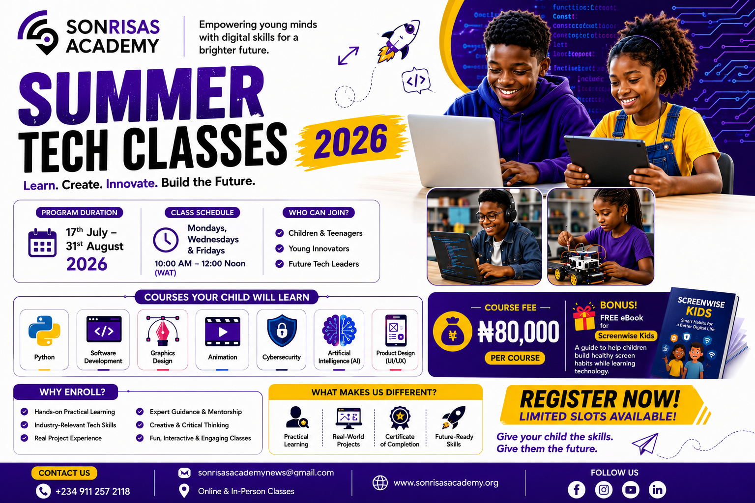 Sonrisas Academy Summer Tech Class